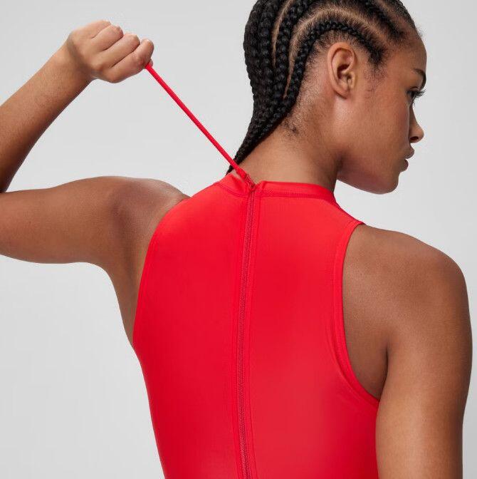 Speedo Hydrasuit damesbadpak, rood 5/5