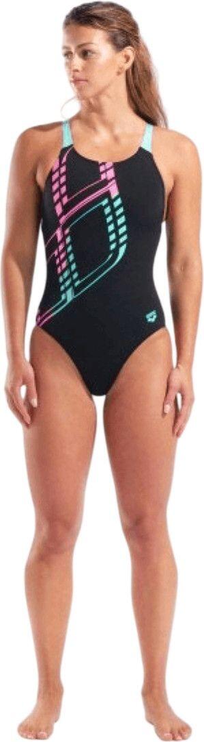 Bañador Arena Maxi Logo Negro Mujer 5/7