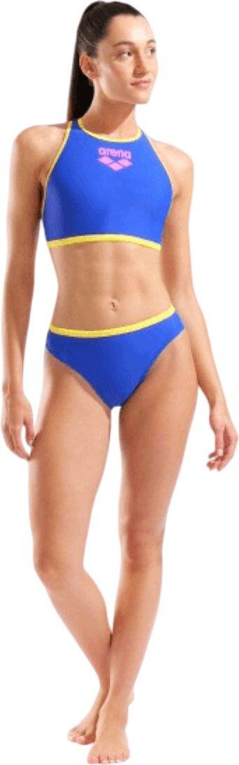 Costume da bagno Arena Y-Line blu/giallo da donna 5/5