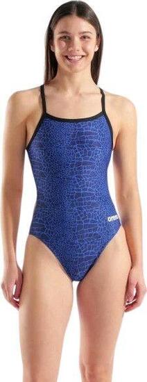 Maillot de Bain 1 Pièce Arena SnakeSkin Femme Bleu
