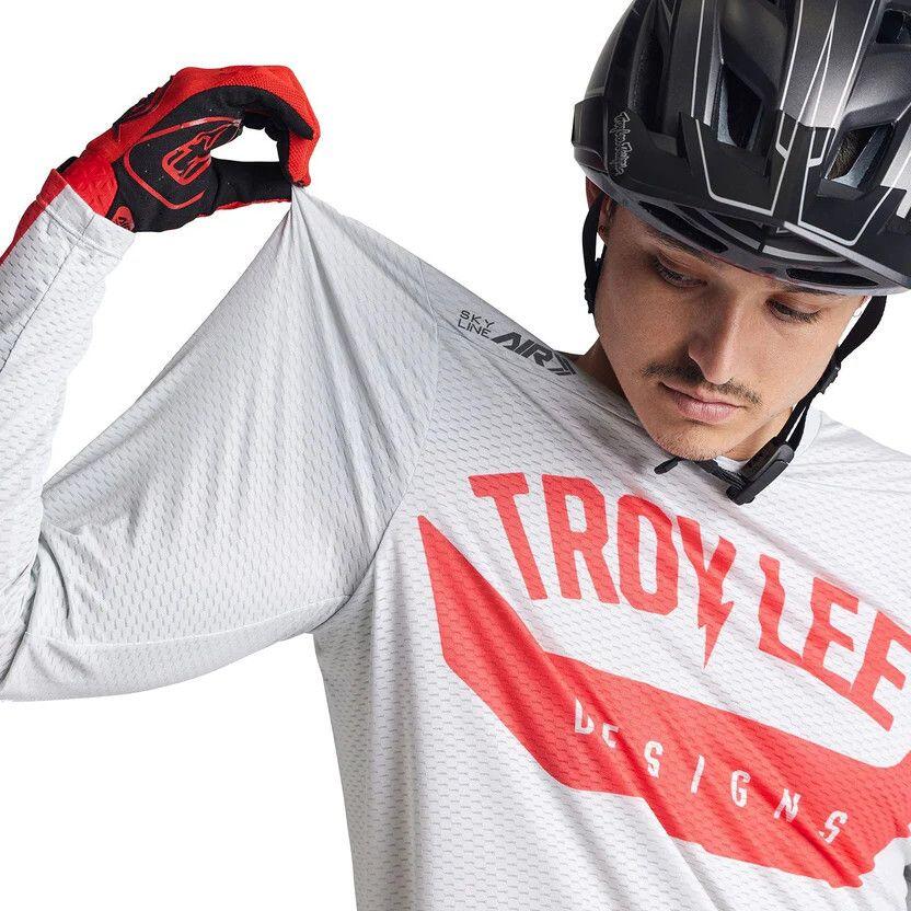 Maillot Manches Longues Troy Lee Designs Skyline Air Aircore Gris 4/6
