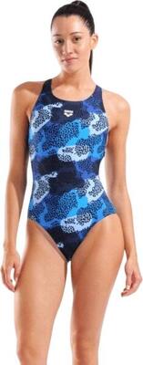 Costume da bagno Arena Camo Nero/Rosa Donna