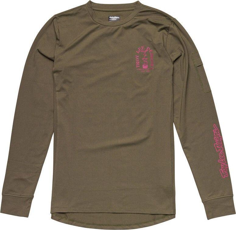 Troy Lee Designs Ruckus Ride Green Long Sleeve T-Shirt 4/7