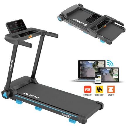 Lotto Runex R2 loopband, 100% opvouwbaar, 2 PK, 8 km/u, helling in 2 niveaus