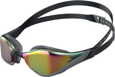 Speedo fs pure focus mirror swim goggles black red