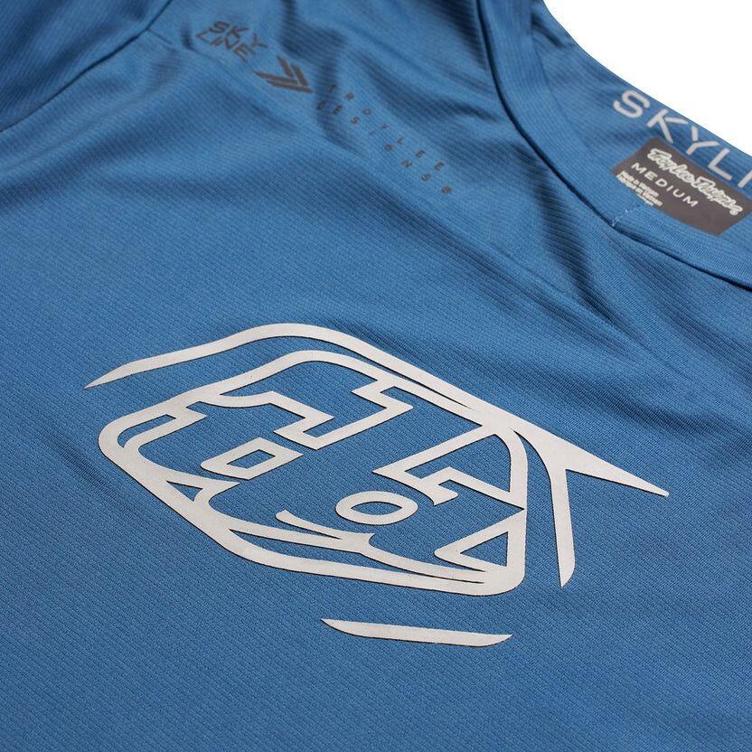 Troy Lee Designs Skyline Iconic Blue Long Sleeve Jersey 3/5
