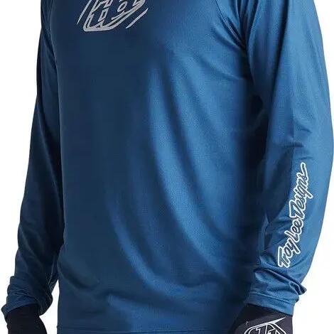 Troy Lee Designs Skyline Iconic Blue Long Sleeve Jersey