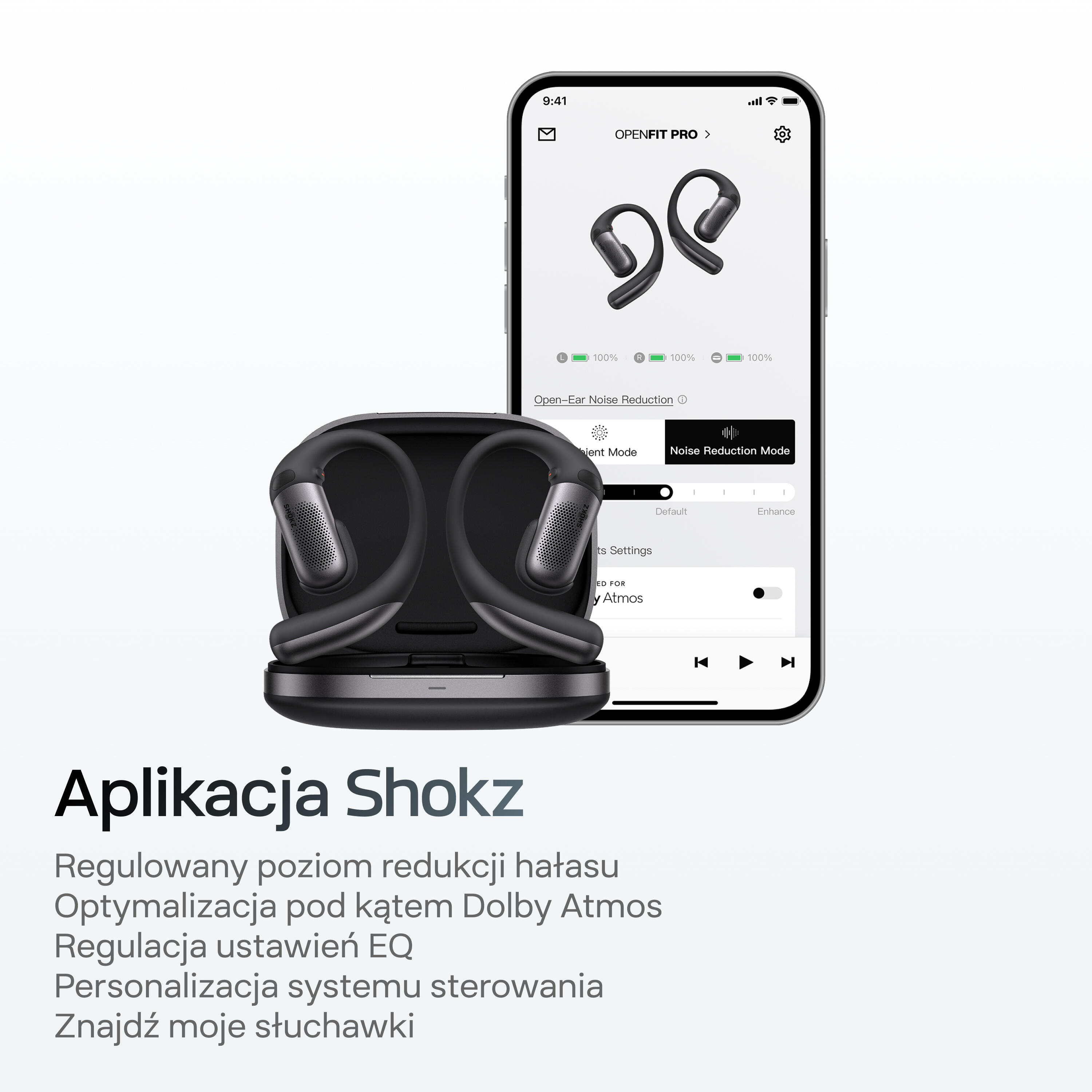 Słuchawki Open-Ear True Wireless OpenFit Pro | Dolby Atmos | Redukcja hałasu 6/7