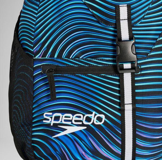 Mochila Speedo Team 35L Estampada Azul 3/5