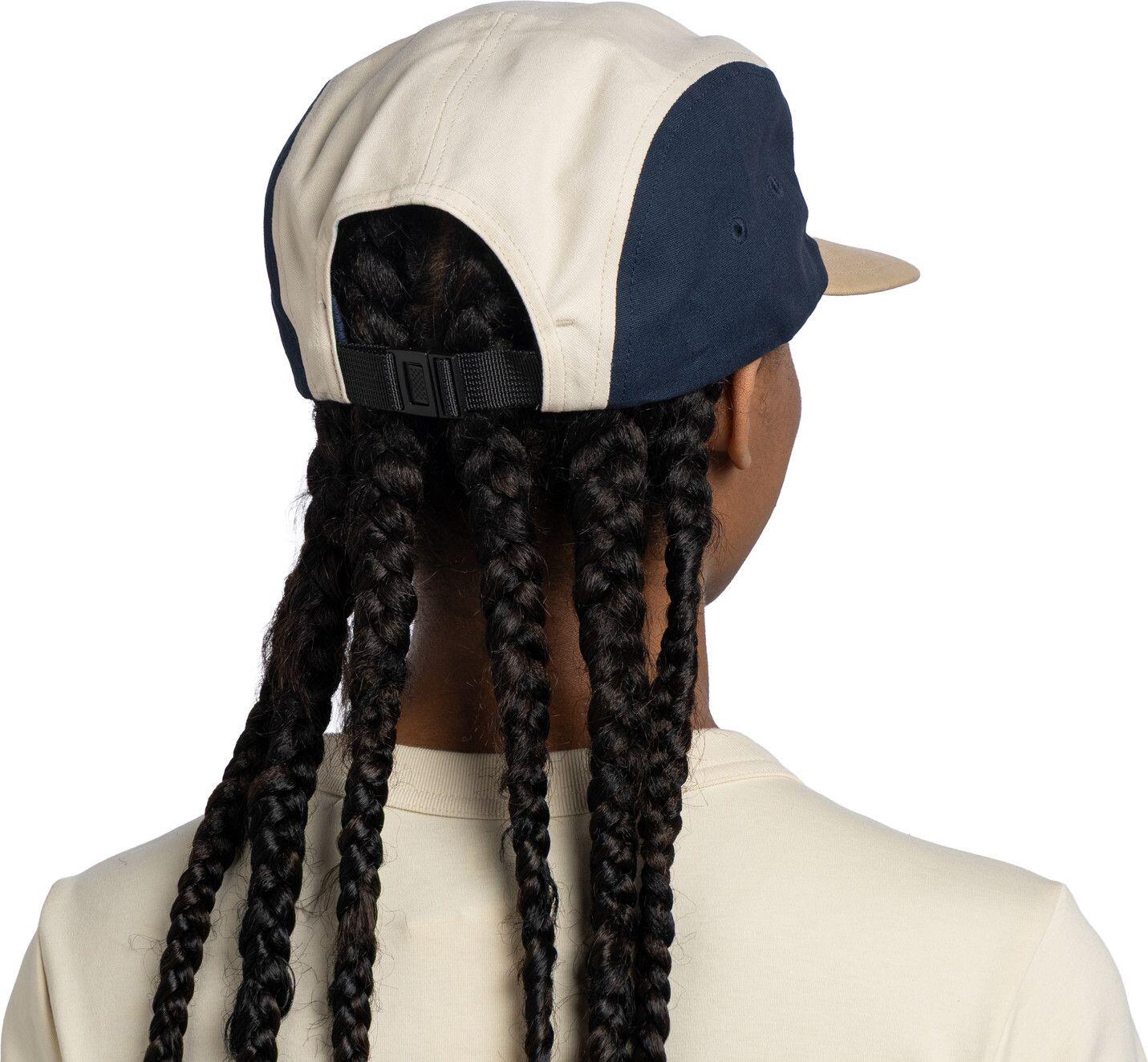 Buff 5-panel pet Venture beige/donkerblauw 5/5