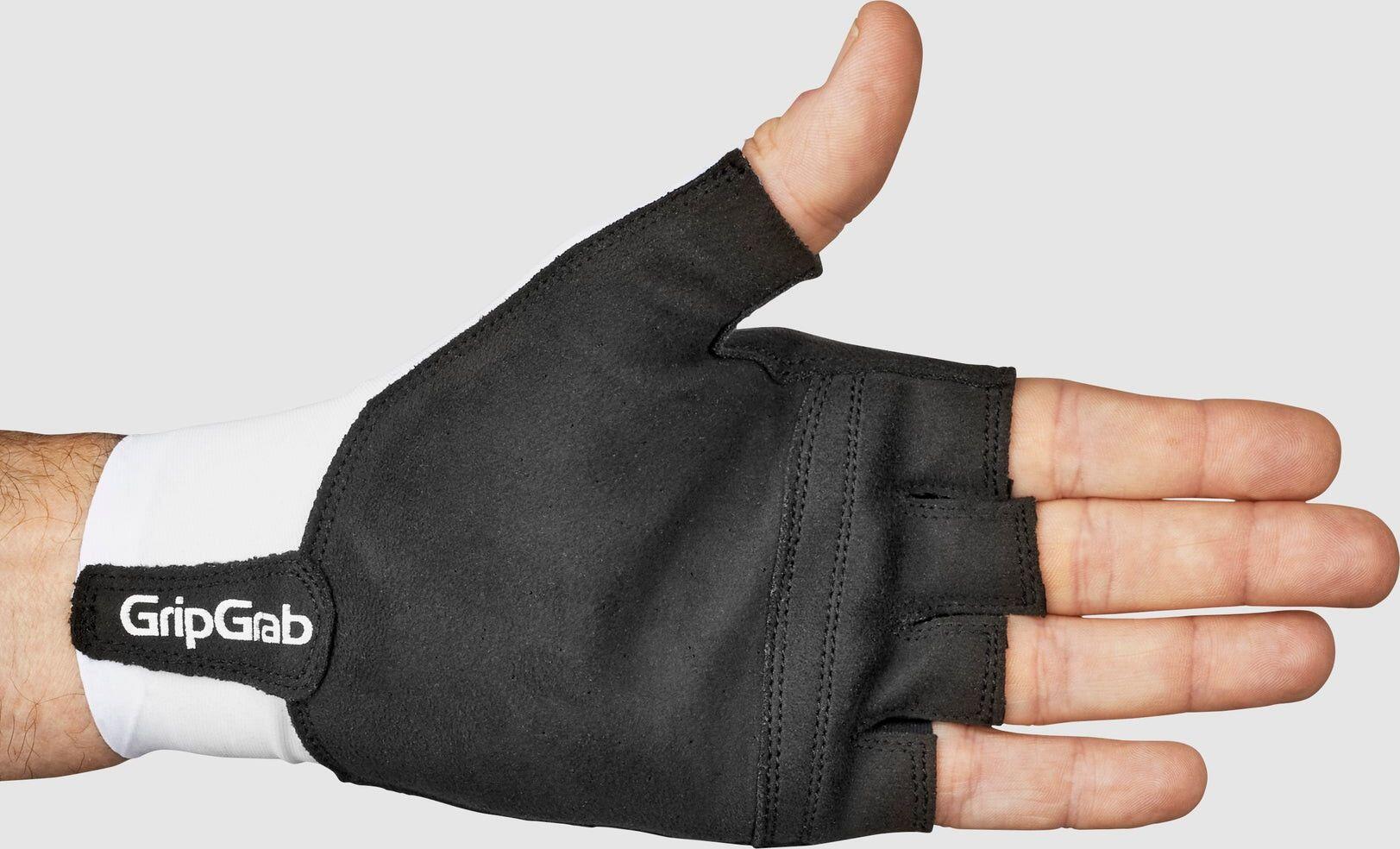 Guanti corti GripGrab Faststream Aero bianchi 3/4
