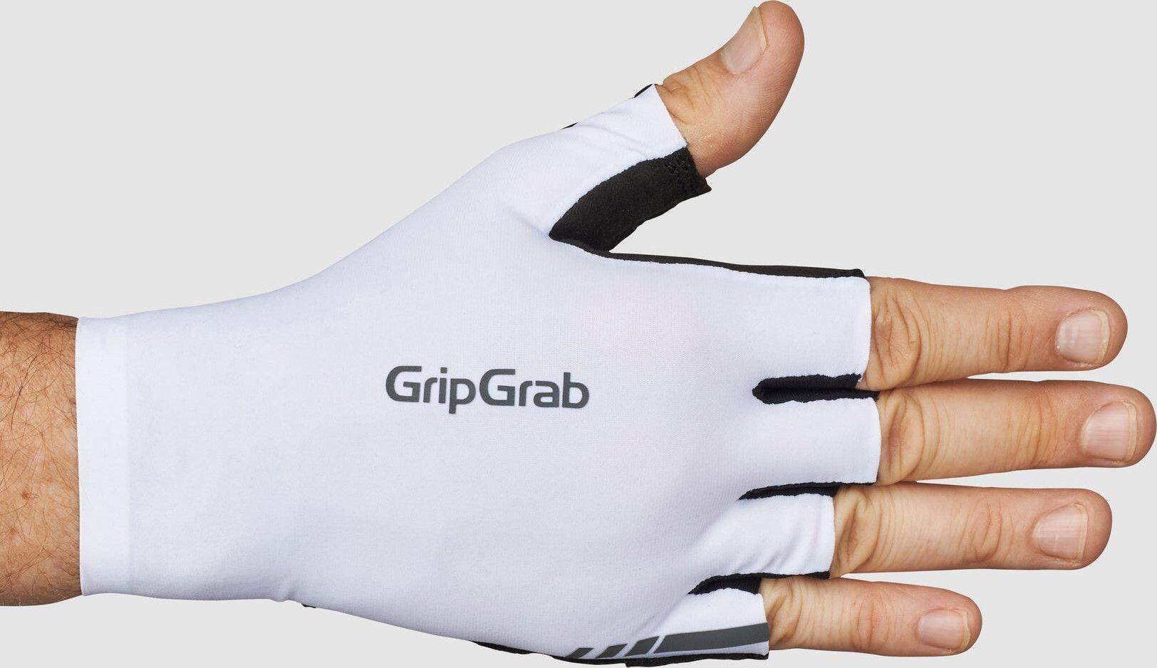Guanti corti GripGrab Faststream Aero bianchi 2/4