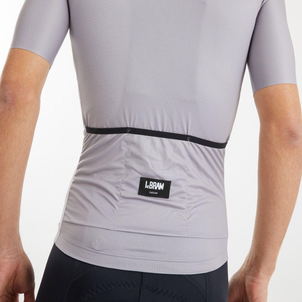 Maillot Manches Courtes LeBram Galibier Gris Grège 3/5