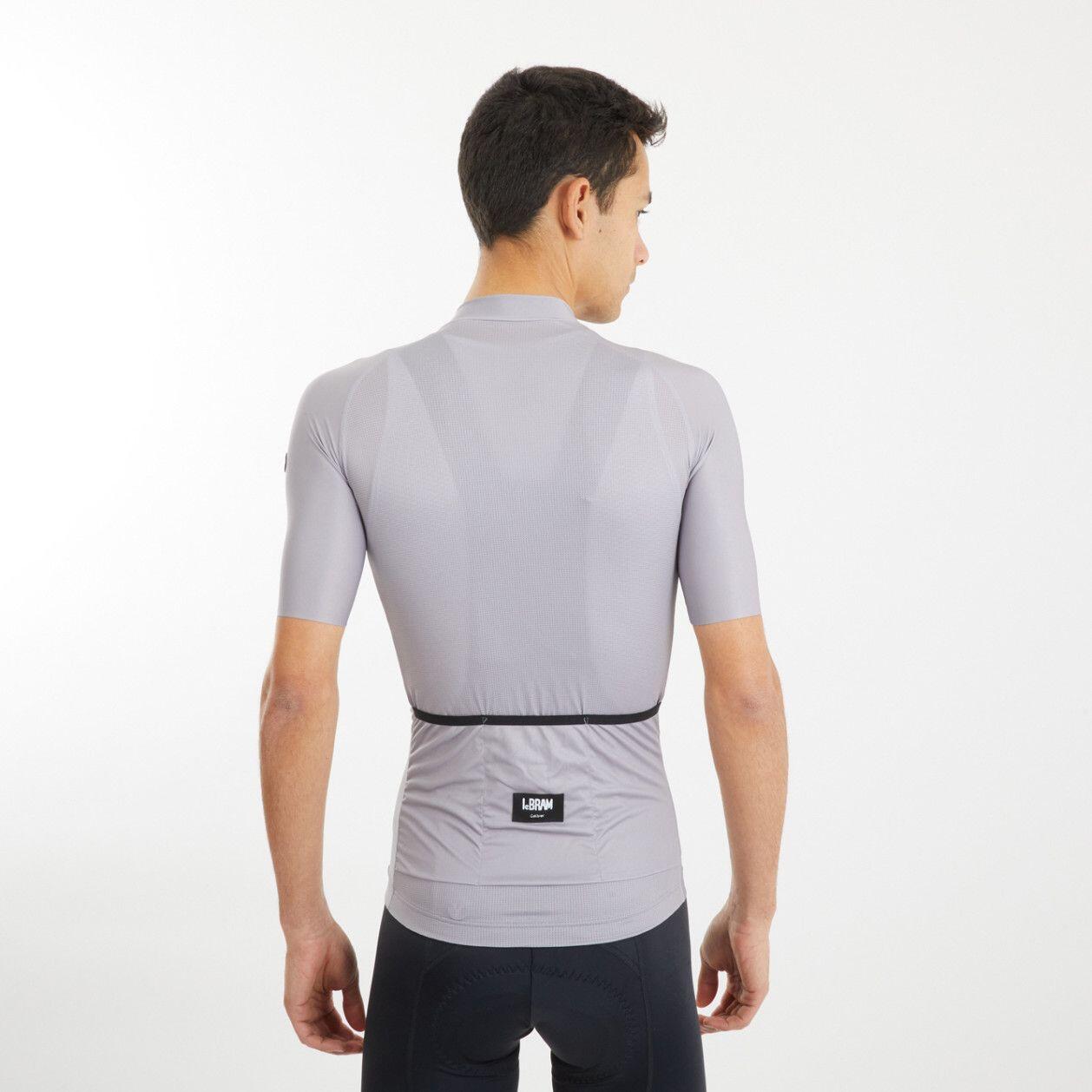 Maillot Manches Courtes LeBram Galibier Gris Grège 2/5