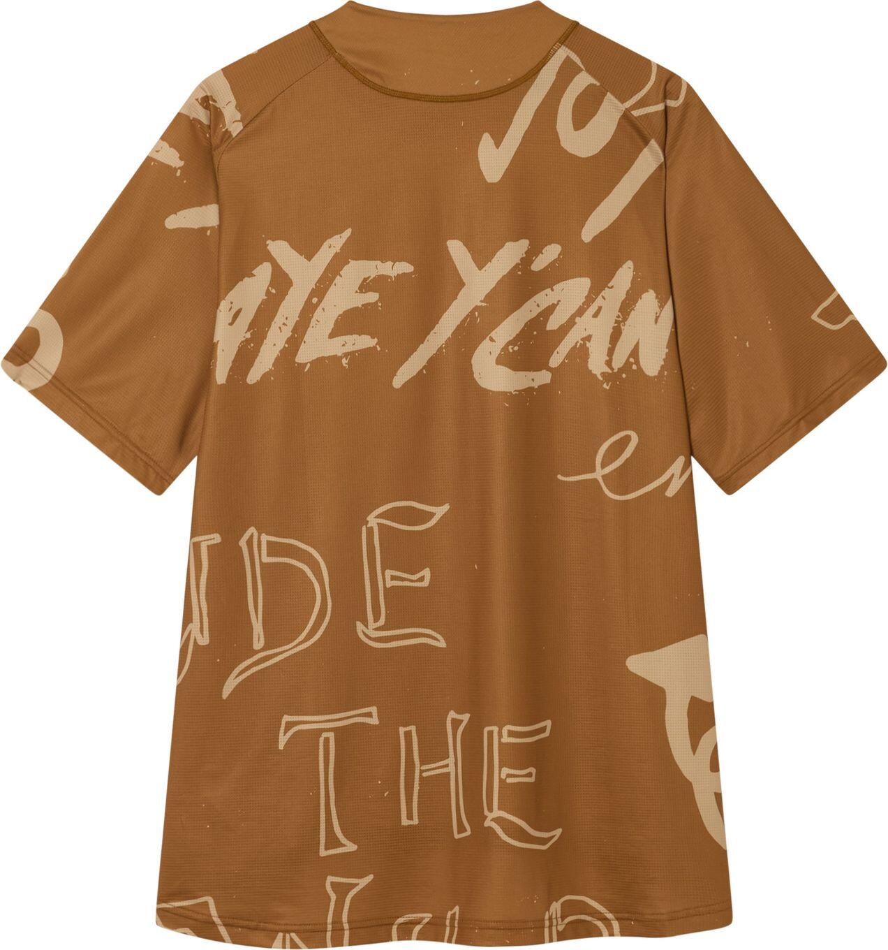 Maglia a maniche corte Endura Singletrack Print marrone da uomo 2/5