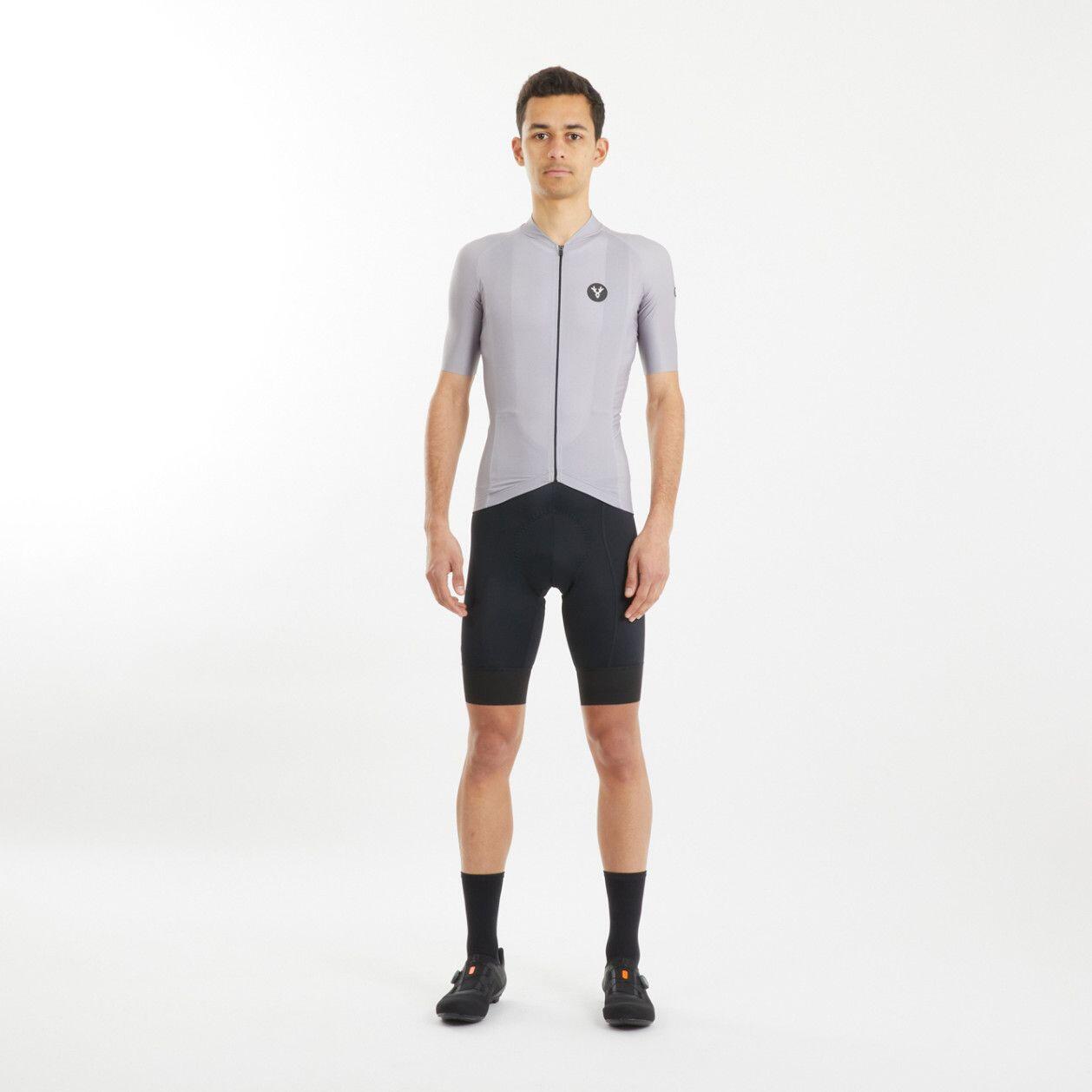 Maillot Manches Courtes LeBram Galibier Gris Grège 5/5