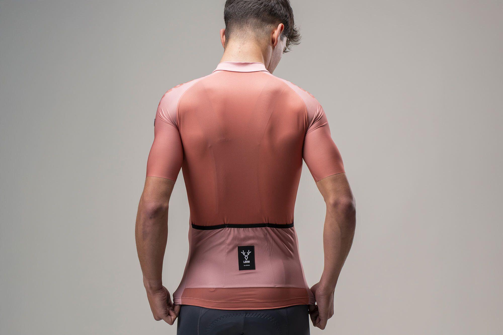 Kurzarm Trikot LeBram Glières Rosa Terracotta 5/7