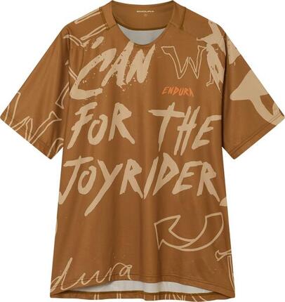 Camiseta de manga corta Endura Singletrack Print marrón para hombre