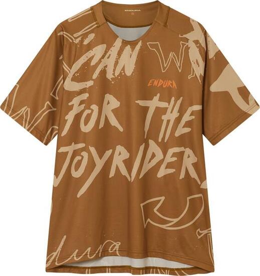 Camiseta de manga corta Endura Singletrack Print marrón para hombre