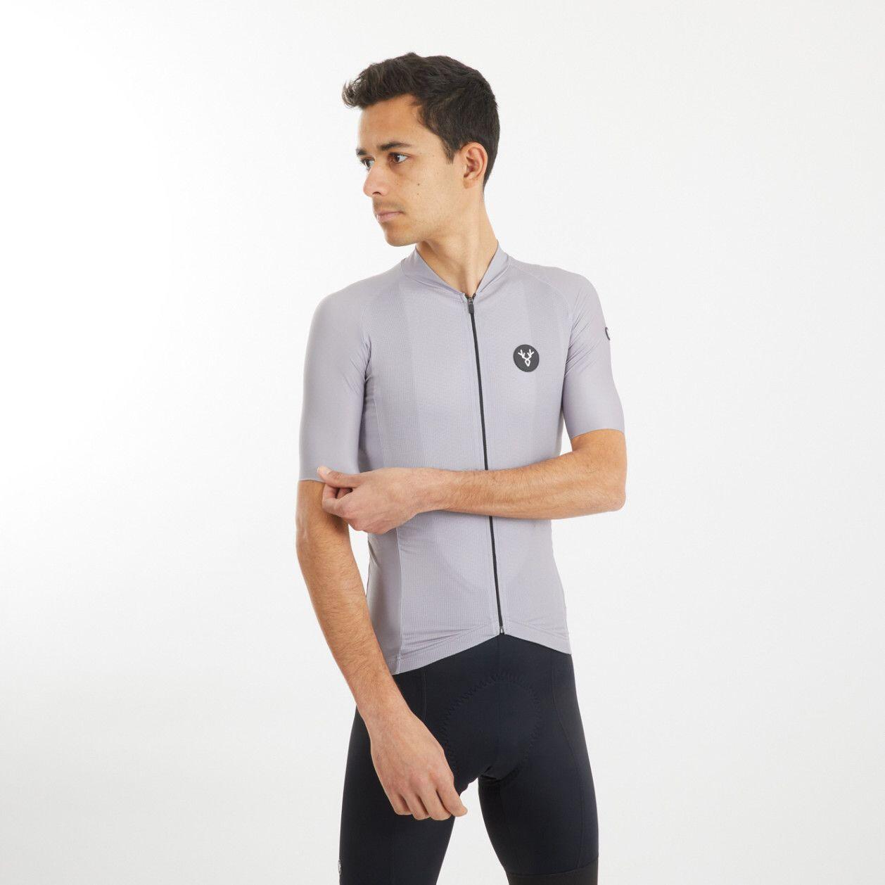Maillot Manches Courtes LeBram Galibier Gris Grège 4/5