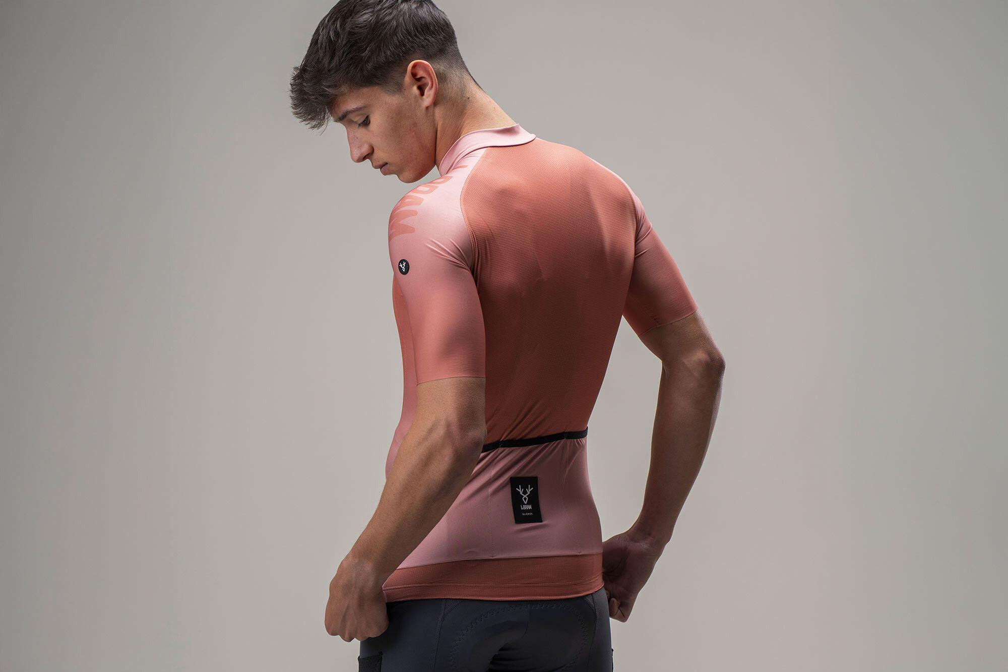 Kurzarm Trikot LeBram Glières Rosa Terracotta 6/7