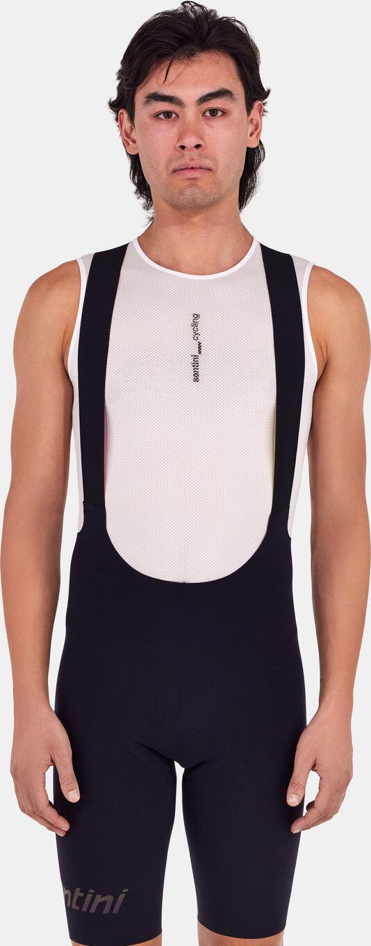 Sous Maillot Sans Manches Santini Delta Blanc Homme 3/4