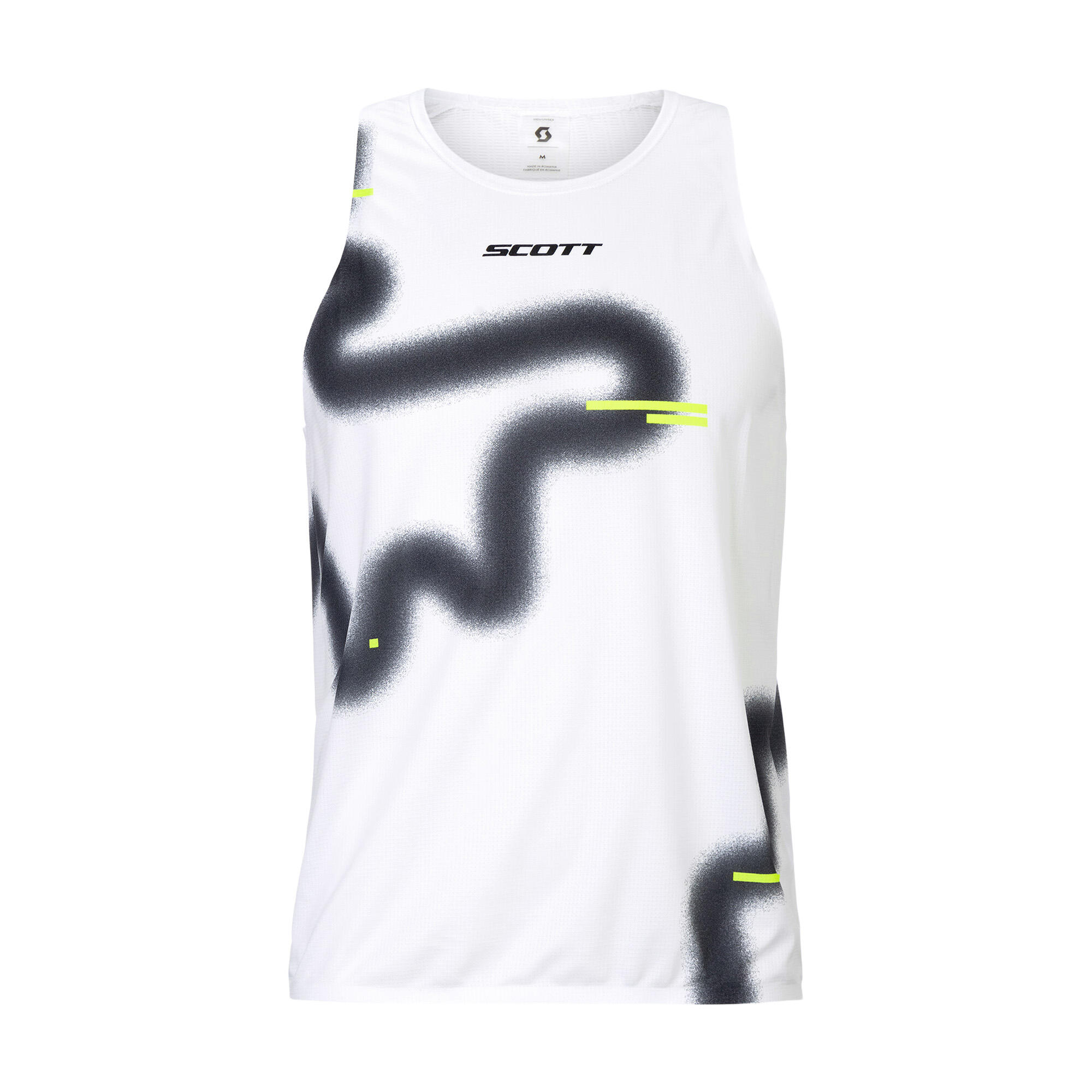 Camiseta tirantes RC Run hombre White/ Black running Hombre Negro SCOTT 3/3