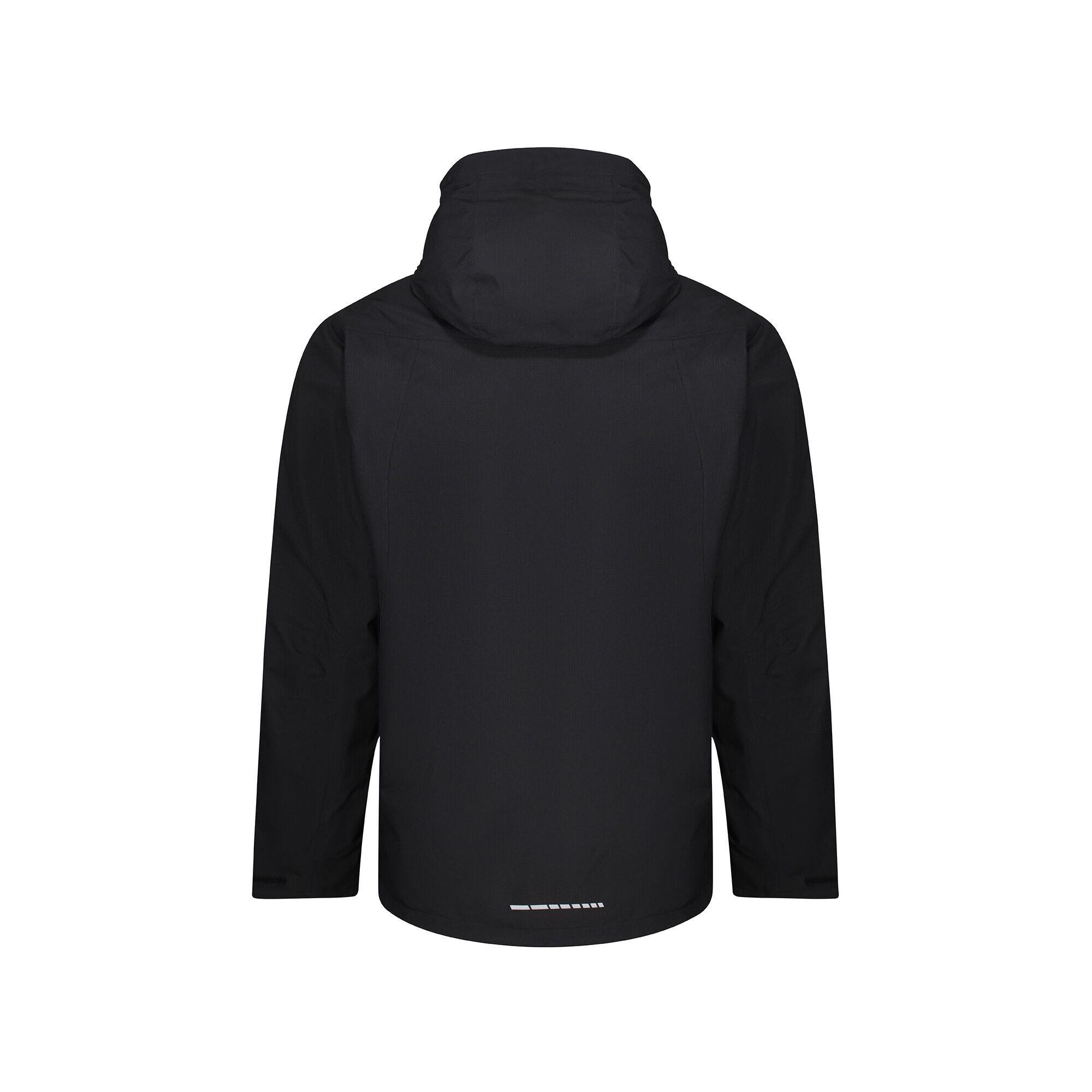 Chaqueta de Softshell para Hombre Negro, Naranja Magma 2/5