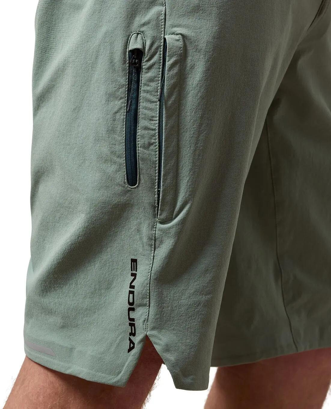 Pantaloncini da MTB Endura AllTrack Ride Over Verdi da Uomo 4/5
