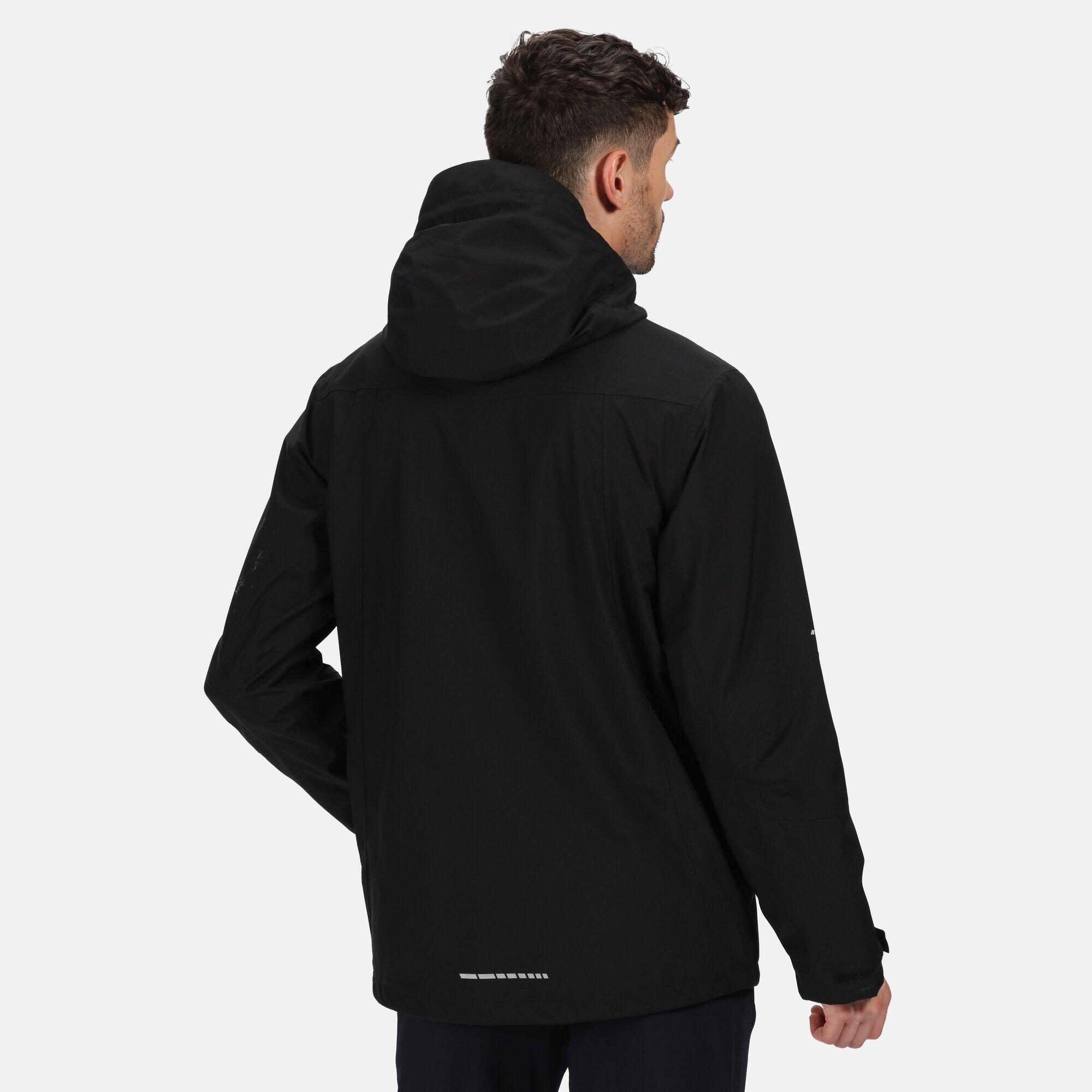 Chaqueta de Softshell para Hombre Negro, Naranja Magma 4/5