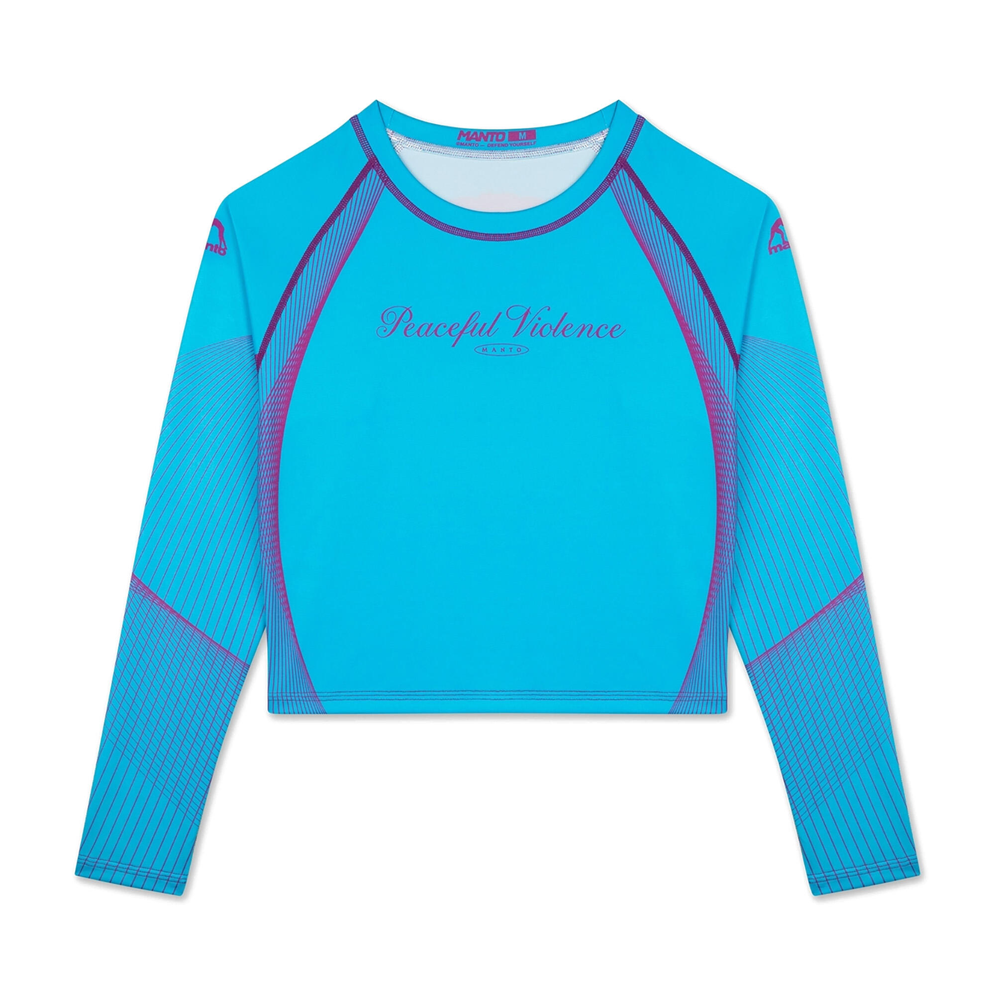 MANTO rashguard PEACEFUL VIOLENCE niebieski 7/7