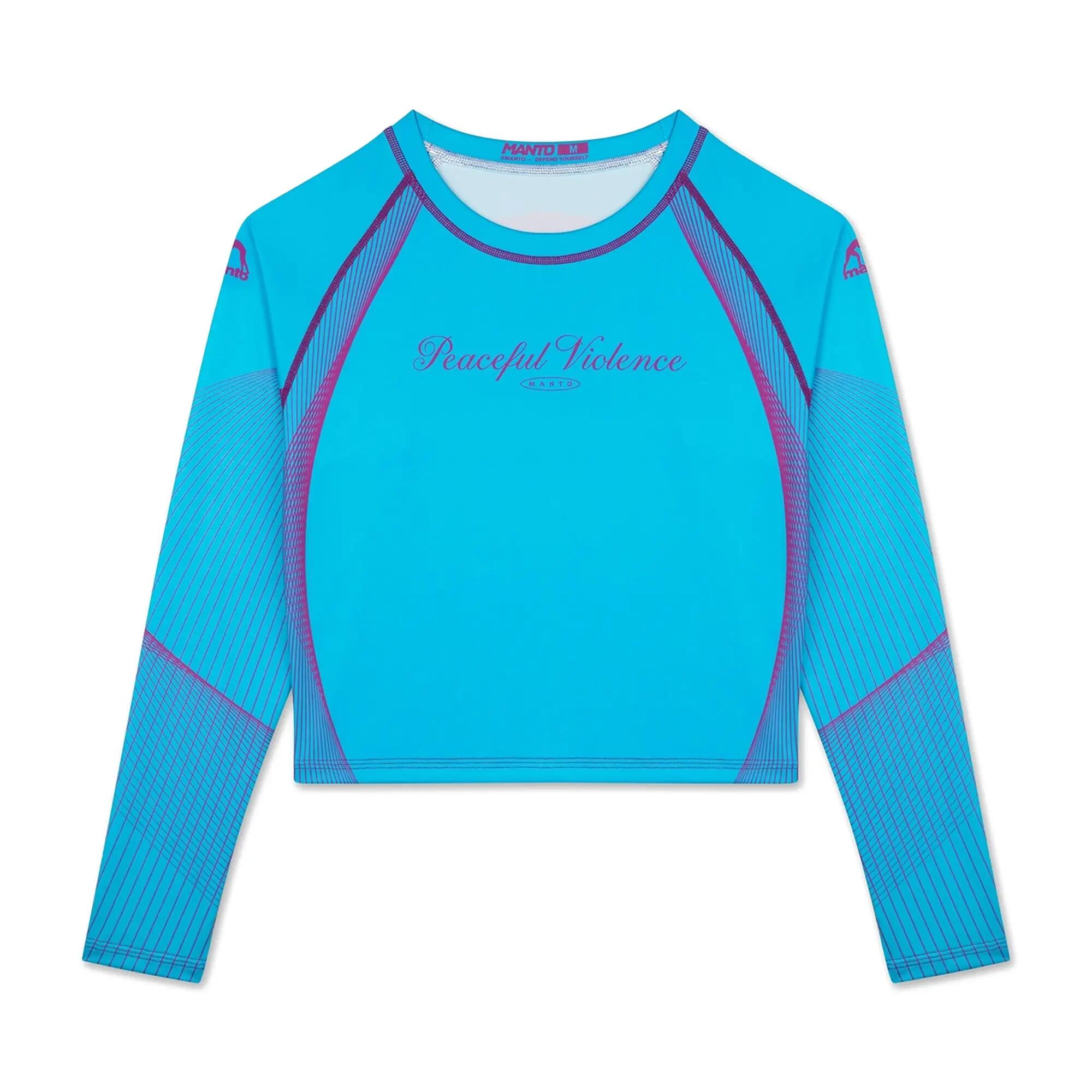 MANTO rashguard PEACEFUL VIOLENCE niebieski 7/7