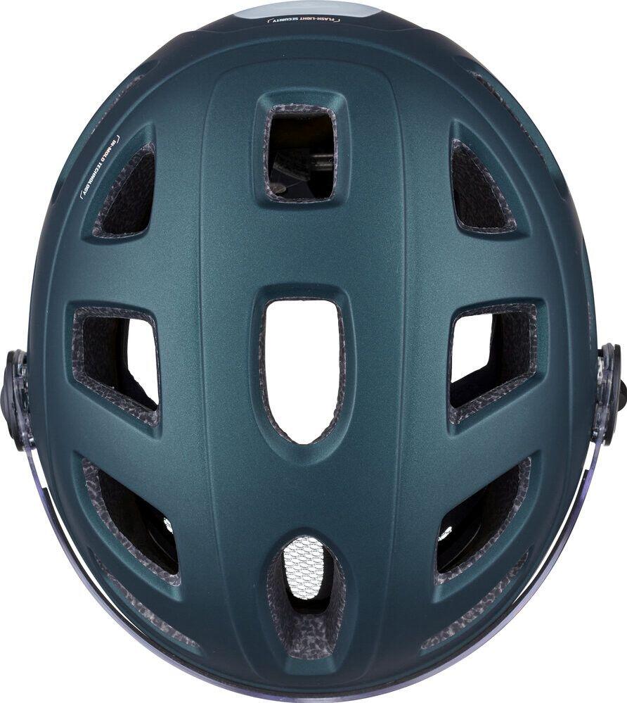 Urban Helm Cairn Quartz Transparent Visor Led Usb Blau 3/3