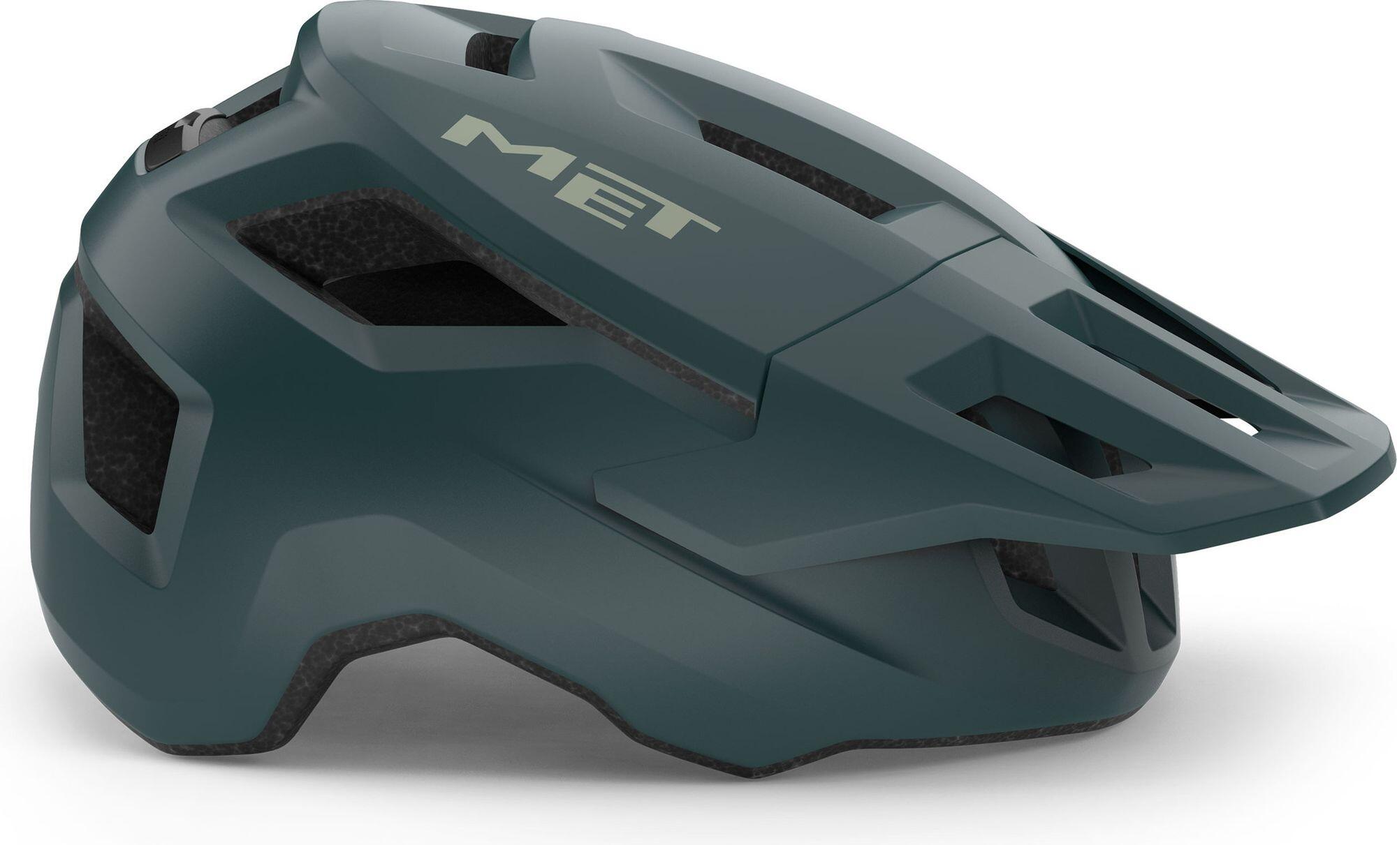 Met Shelter MTB Helm Blauw 3/4