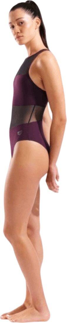 Costume da bagno donna Arena Mesh Panels Dos Vent Donna Bordeaux 5/5