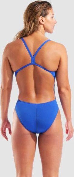 Einteiliger Badeanzug für Damen mit freiem Rücken Challenge Back Dunkelblau 2/6
