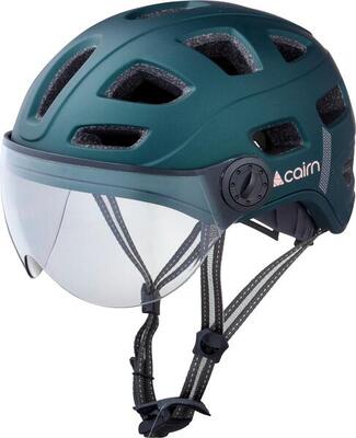 Cairn quartz urban helm transparant vizier led usb blauw