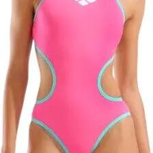 Arena One Biglogo Pink One-Piece Swimsuit