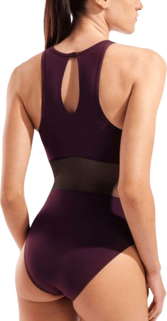 Costume da bagno donna Arena Mesh Panels Dos Vent Donna Bordeaux 4/5