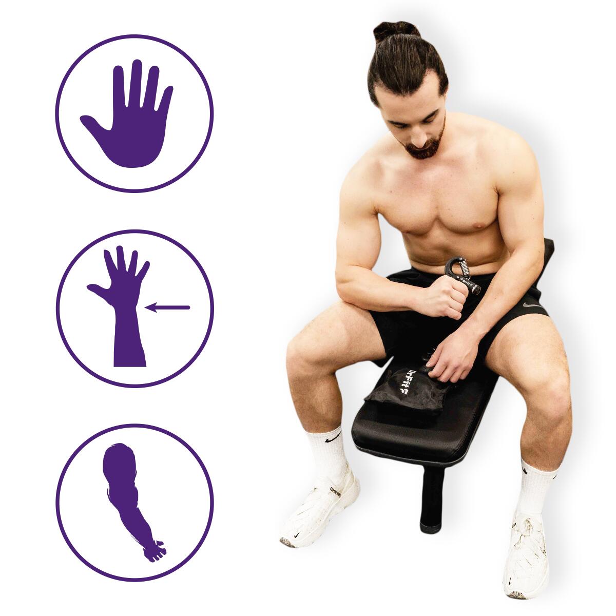 Handgrip ściskacz do dłoni do wzmacniania mięśni przedramienia i chwytu DrFit 6/6