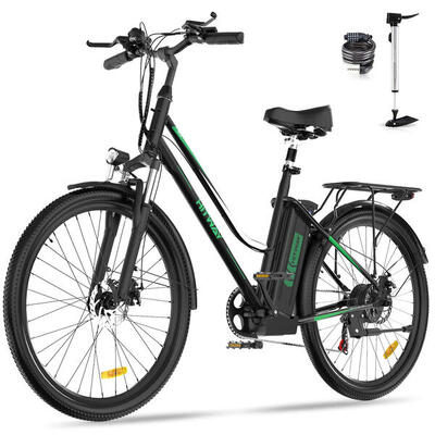 Elektrische stadsfiets 26" 250w actieradius 90km 36v 12ah bk8