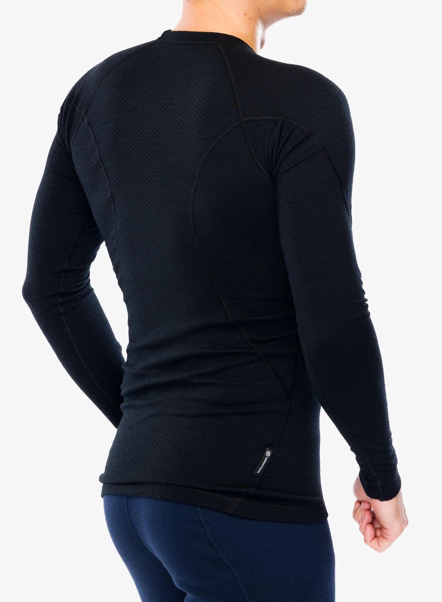 SENSOR Termoaktywna bluzka męska MERINO DF TEE LS-M-Czarny 3/6