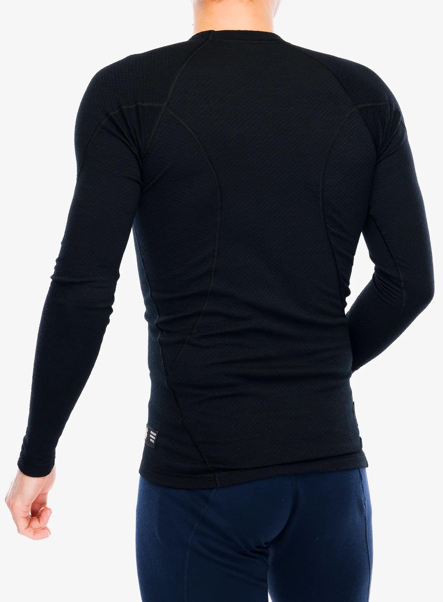 SENSOR Termoaktywna bluzka męska MERINO DF TEE LS-M-Czarny 4/6