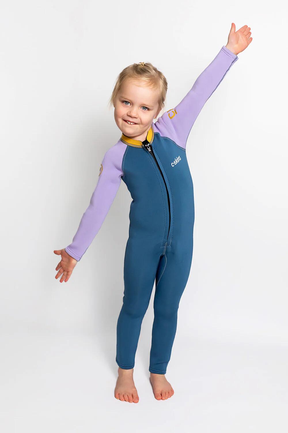 COMBINAISON NEOPRENE INTEGRALE C-SKINS NUWAVE C-KID BABY STEAMER STEELBLUE 4 ans 3/6