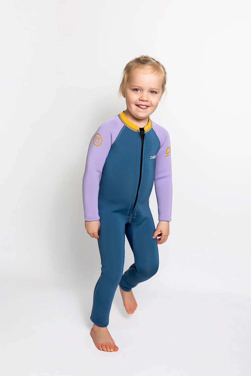 COMBINAISON NEOPRENE INTEGRALE C-SKINS NUWAVE C-KID BABY STEAMER STEELBLUE 4 ans 2/6