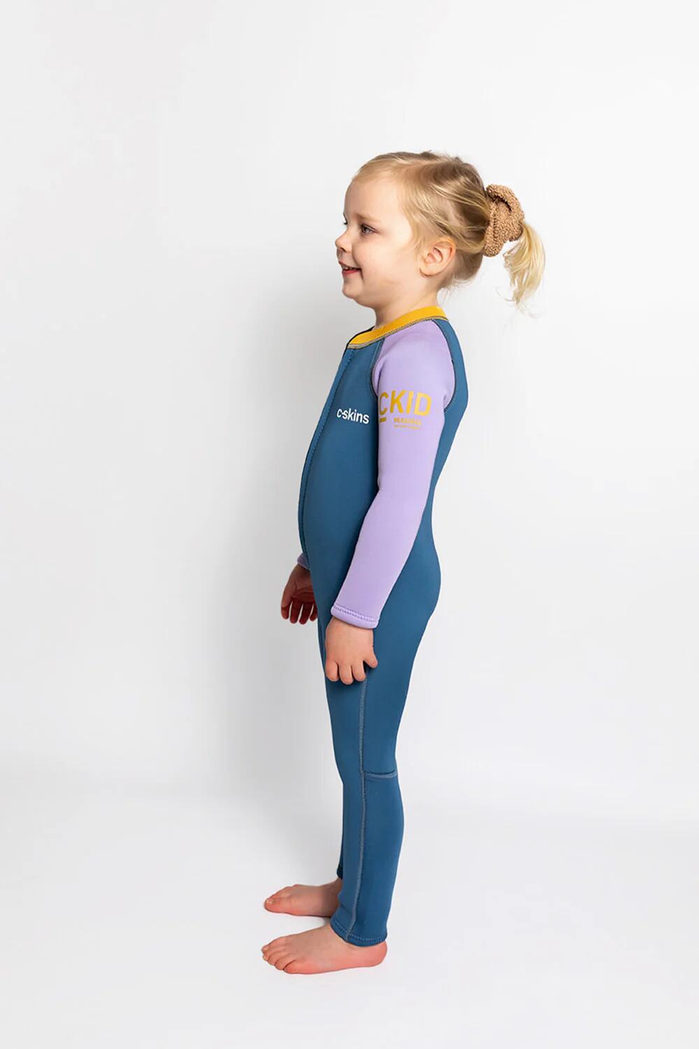 COMBINAISON NEOPRENE INTEGRALE C-SKINS NUWAVE C-KID BABY STEAMER STEELBLUE 4 ans 4/6