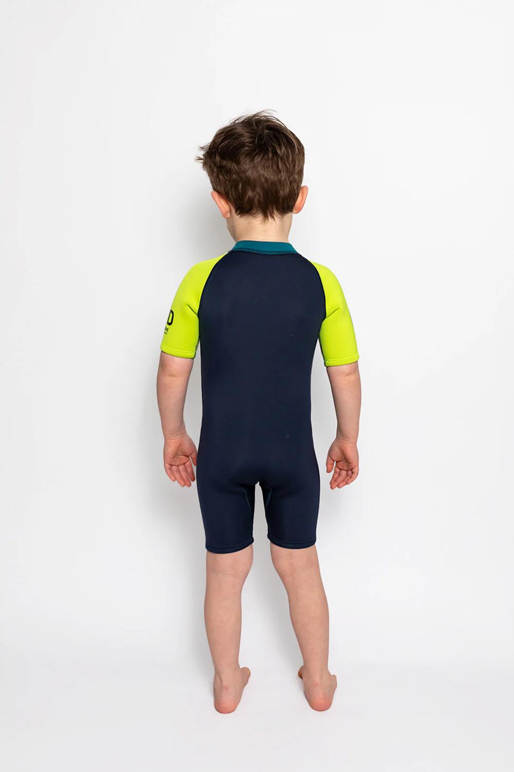 COMBINAISON NEOPRENE C-SKINS KID BABY SHORTI BLUESTONE LIME 4 ANS 3/6