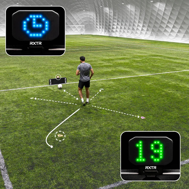 Rebounder piłkarski QUICKPLAY RXTR Pro Coach z lampą reakcyjną 2/6