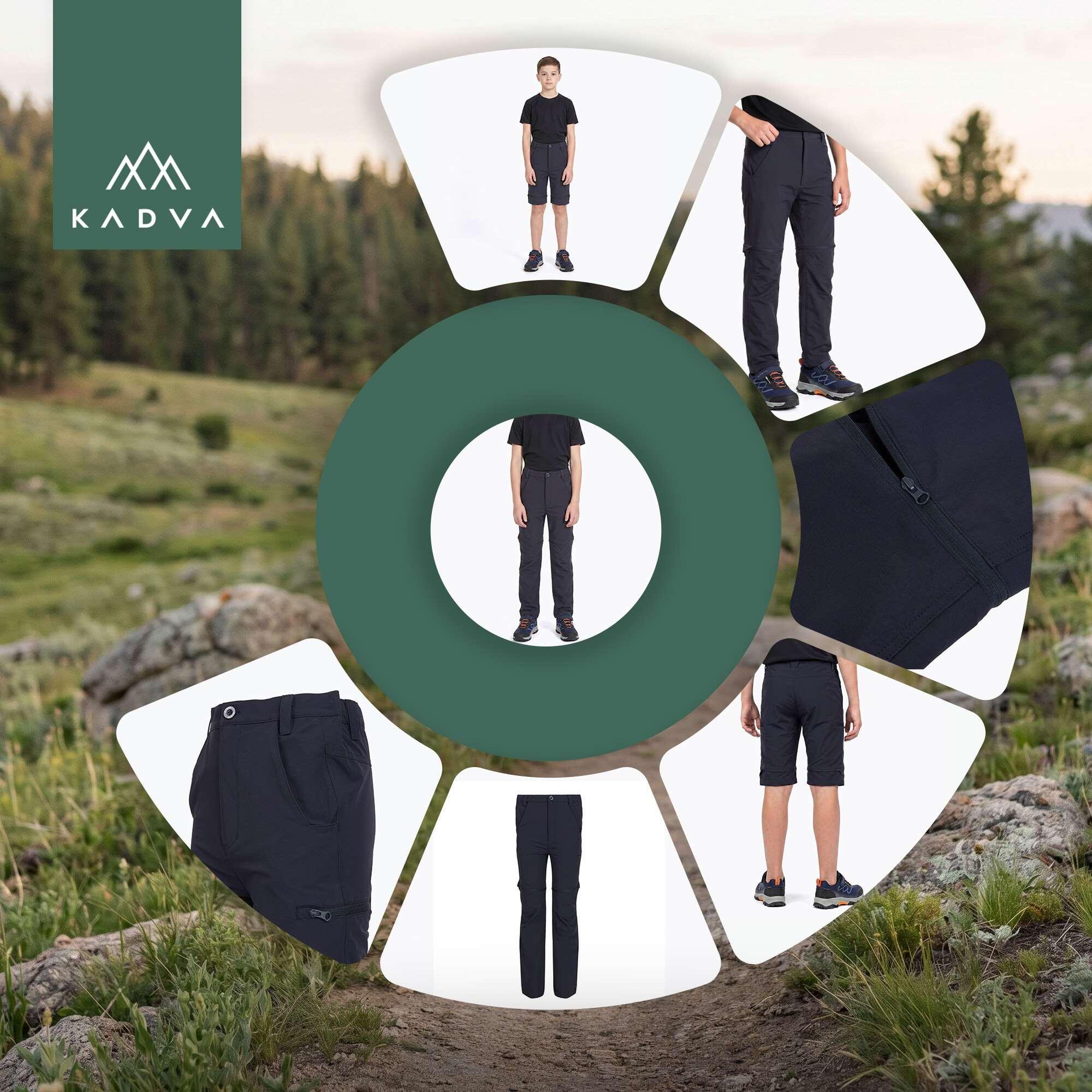 Spodnie dziecięce trekkingowe KADVA BaseMove 2in1 3/7