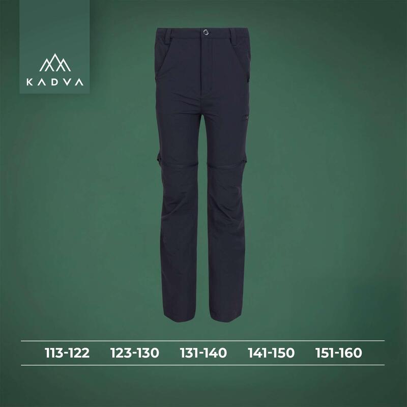 Pantaloni de drumeție pentru copii KADVA BaseMove 2în1